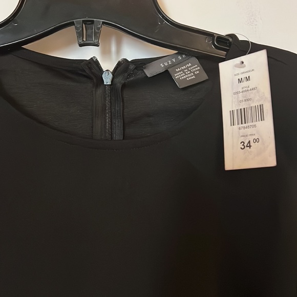 NWT SUZY ORGANZA PUFF SLEEVE TOP - Picture 3 of 7